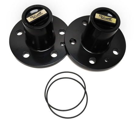 mage of a pair of the Mile Marker 428 Premium Locking Hubs with hardware