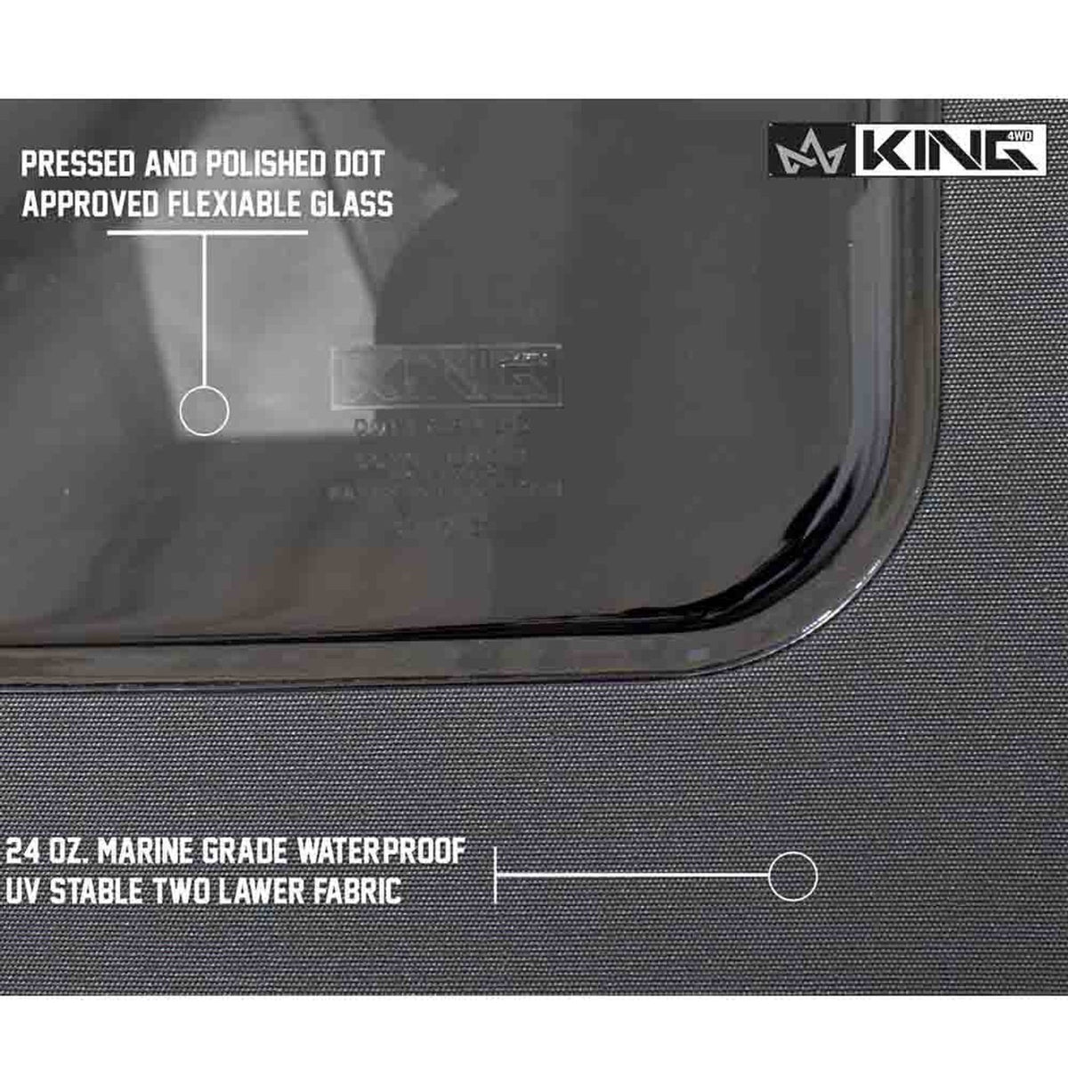Premium Replacement Soft Top, Black Diamond With Tinted Windows - Jeep Wrangler JK 2 Door 2010-2018
