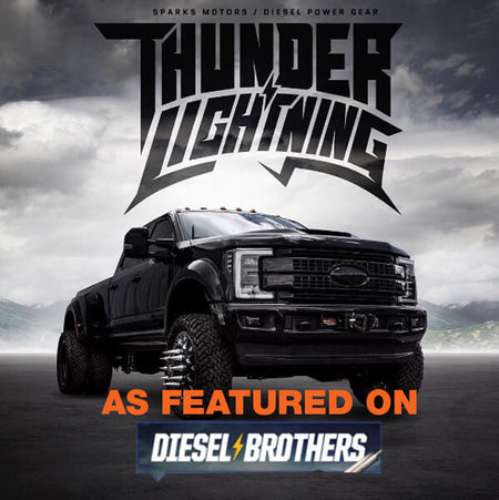 Image of Deisel Brothers flyer featuring Mile Marker's SEC18 winch on the truck