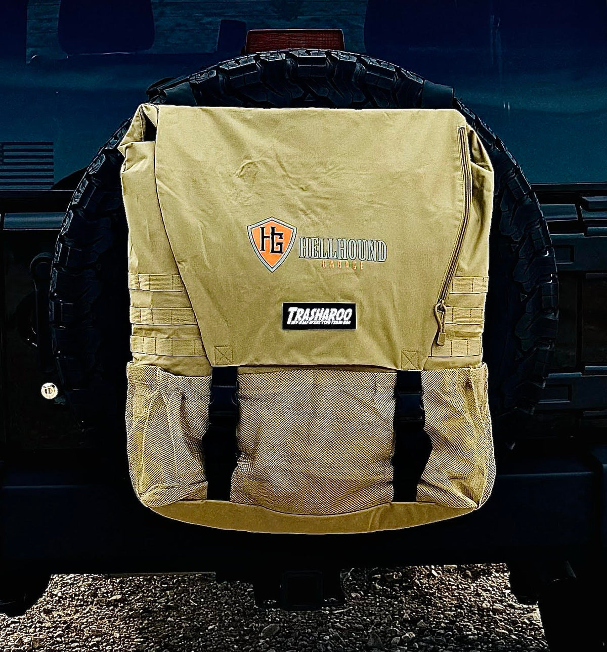Trasharoo Off-Road Spare Tire Trash Bag (Hellhound Garage Branded)