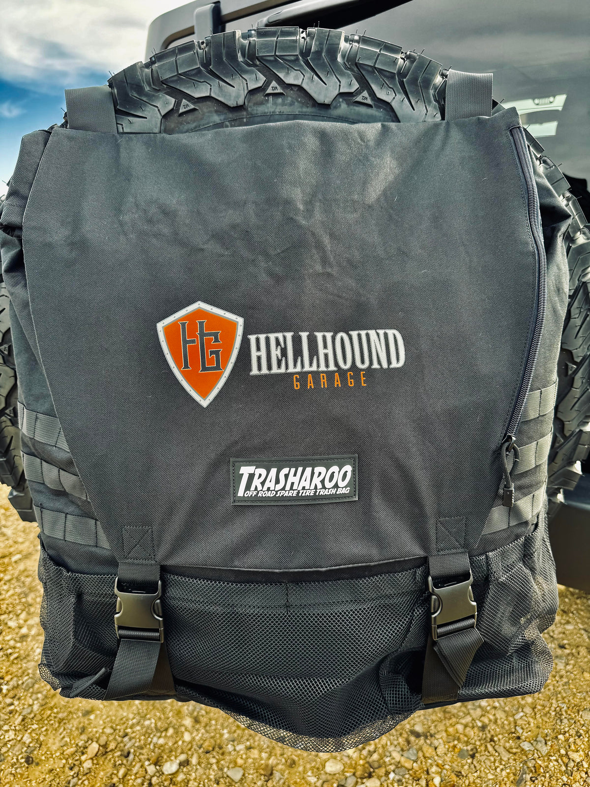 Trasharoo Off-Road Spare Tire Trash Bag (Hellhound Garage Branded)