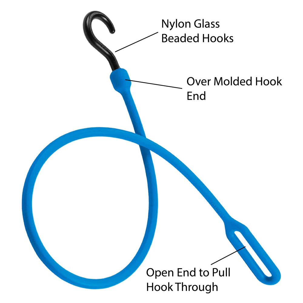 30" Loop End Easy Stretch Bungee Cord 4 Pack