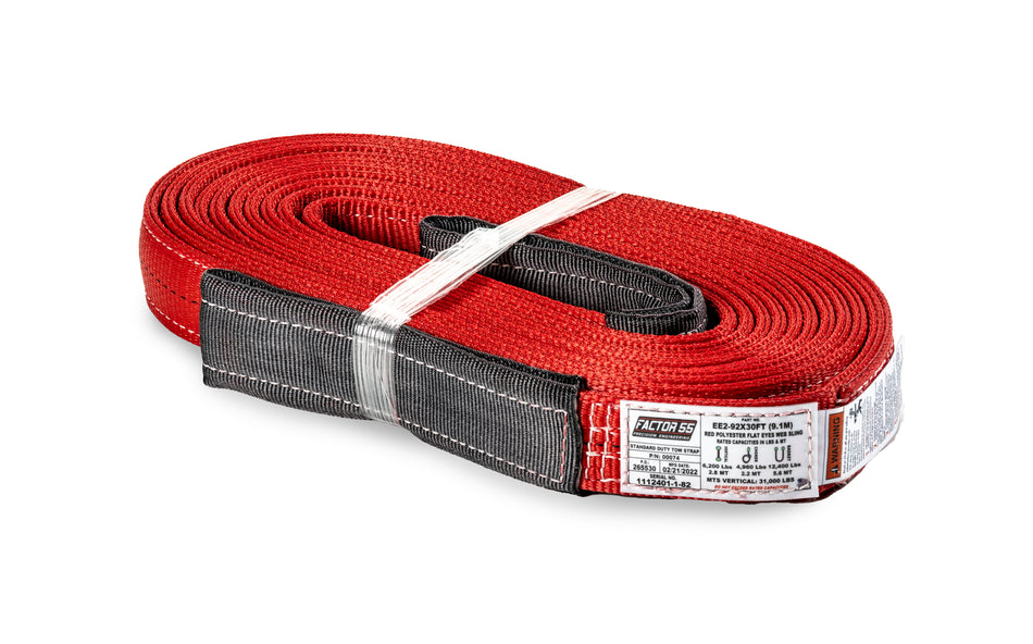 STANDARD DUTY TOW STRAP (30FT X 2IN)