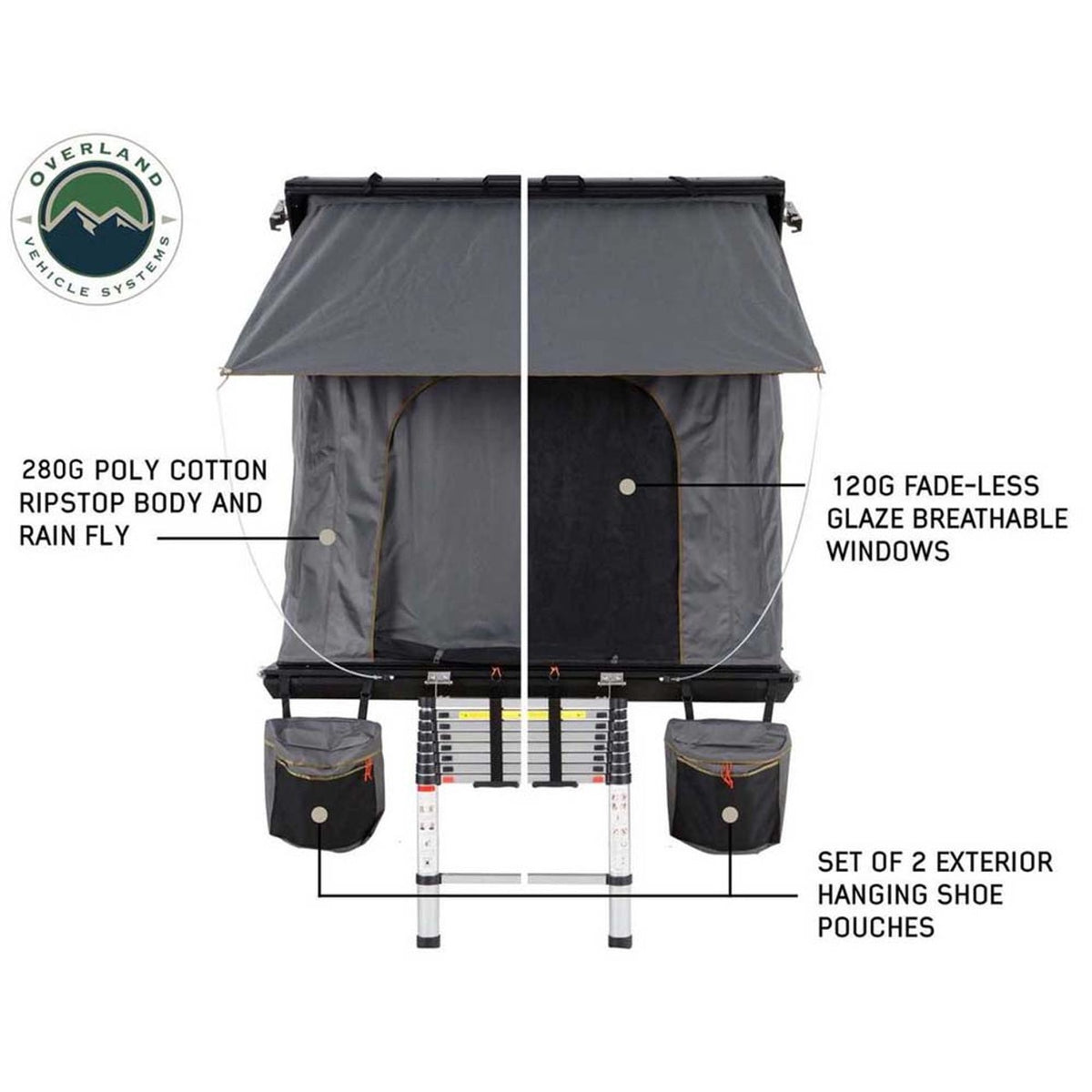 HD Mamba - Aluminum Roof Top Tent, 2 Person