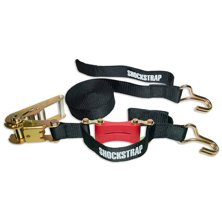 18ft x 2in ShockStrap Ratchet Strap w Wire Hooks, 3,333k WLL, Commercial Grade - The Perfect Bungee & ShockStrap Tie Downs