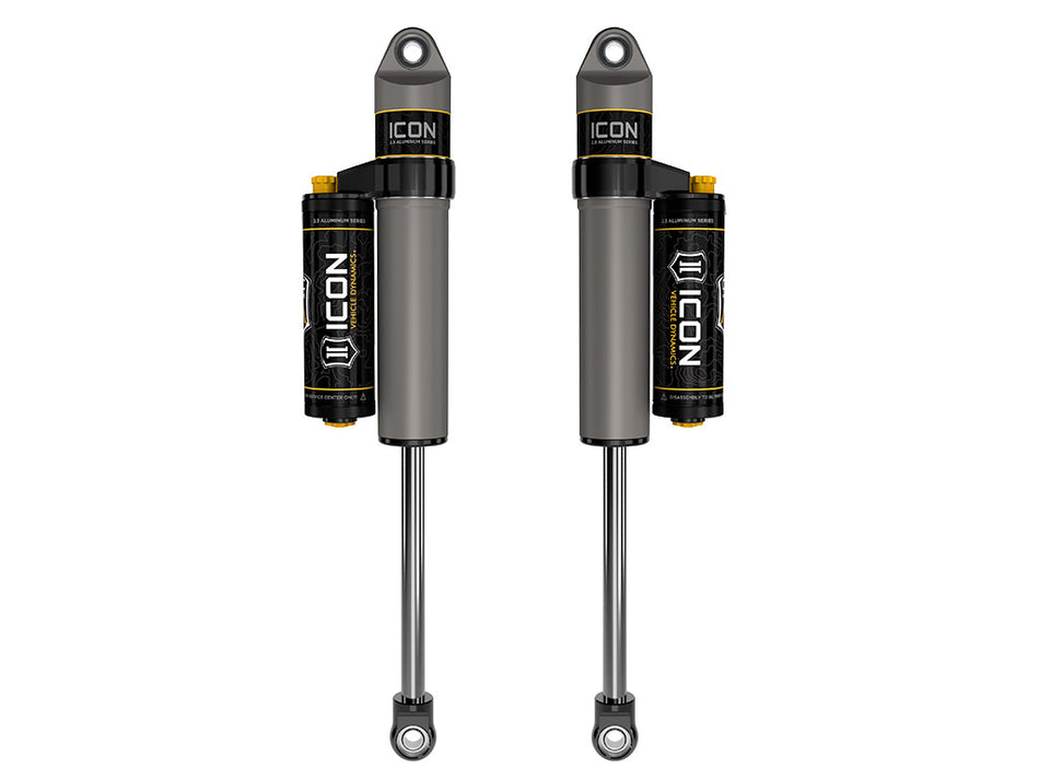 ICON 2009-2024 Ford F-150/2004-2008 Ford F-150 4WD 0-1" Lift Rear V.S. 2.5 Aluminum Series Shock Absorbers Piggyback Reservoir W/ CDCV Pair
