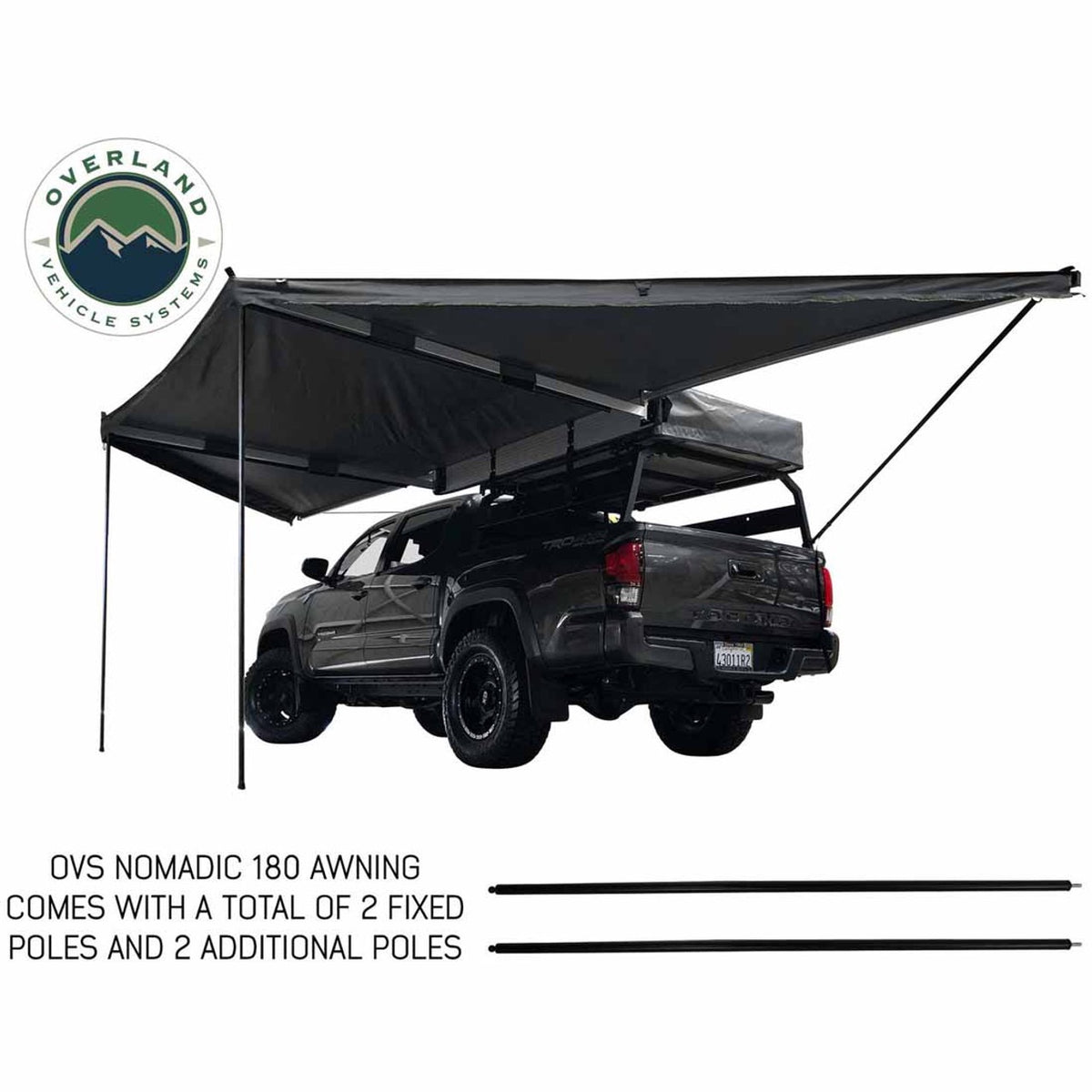 HD Nomadic 180 - Awning, Universal with Extended Poles