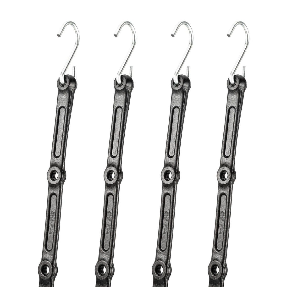 48" Adjust-A-Strap Adjustable Bungee Strap 4 Pack, Galvanized Hooks - The Perfect Bungee & ShockStrap Tie Downs