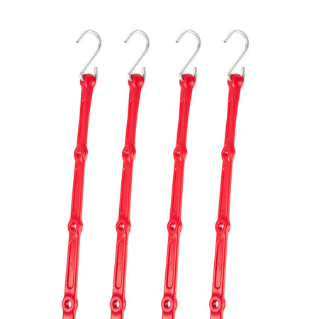 48" Adjust-A-Strap Adjustable Bungee Strap 4 Pack, Galvanized Hooks - The Perfect Bungee & ShockStrap Tie Downs