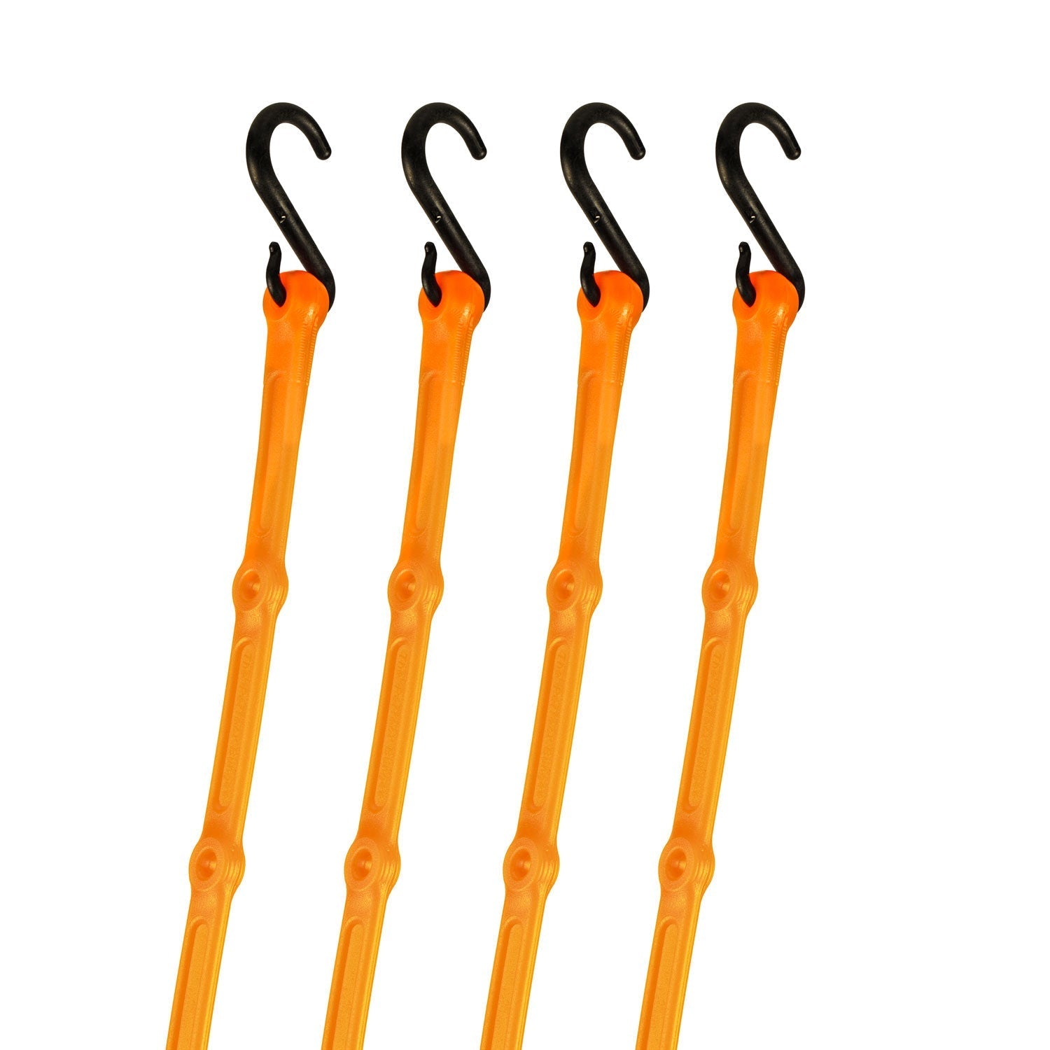 48" Adjust-A-Strap Adjustable Bungee Strap 4 Pack, Nylon Hooks - The Perfect Bungee & ShockStrap Tie Downs