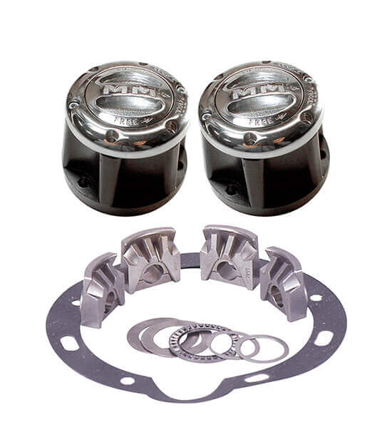 Image of a pair of the Mile Marker 503 Hubs with hardware