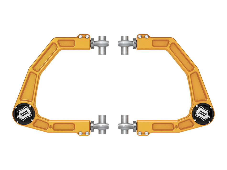 ICON 2024-2025 Toyota Tacoma/2024 Toyota Land Cruiser 250 Series/2024 Lexus GX550 Front Billet Upper Control Arms W/ Delta Joint Pro Gold Anodizing