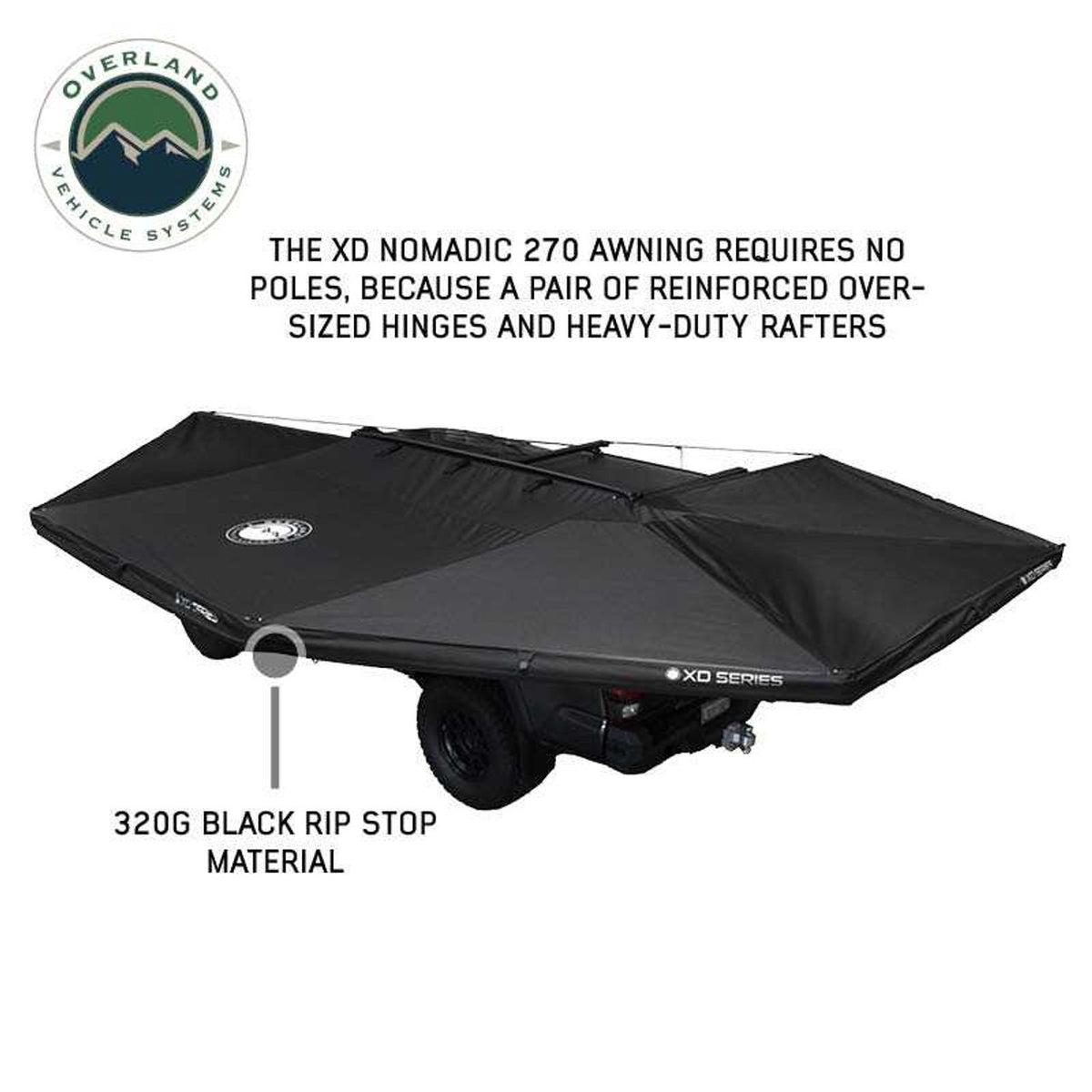 XD Nomadic 270 - Awning W/Lights & Black Out , Driver Side