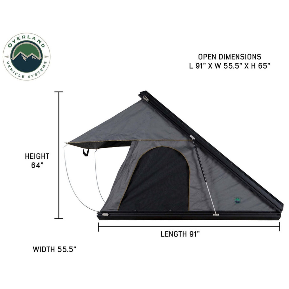 Mamba 3 Clamshell Aluminum Roof Top Tent