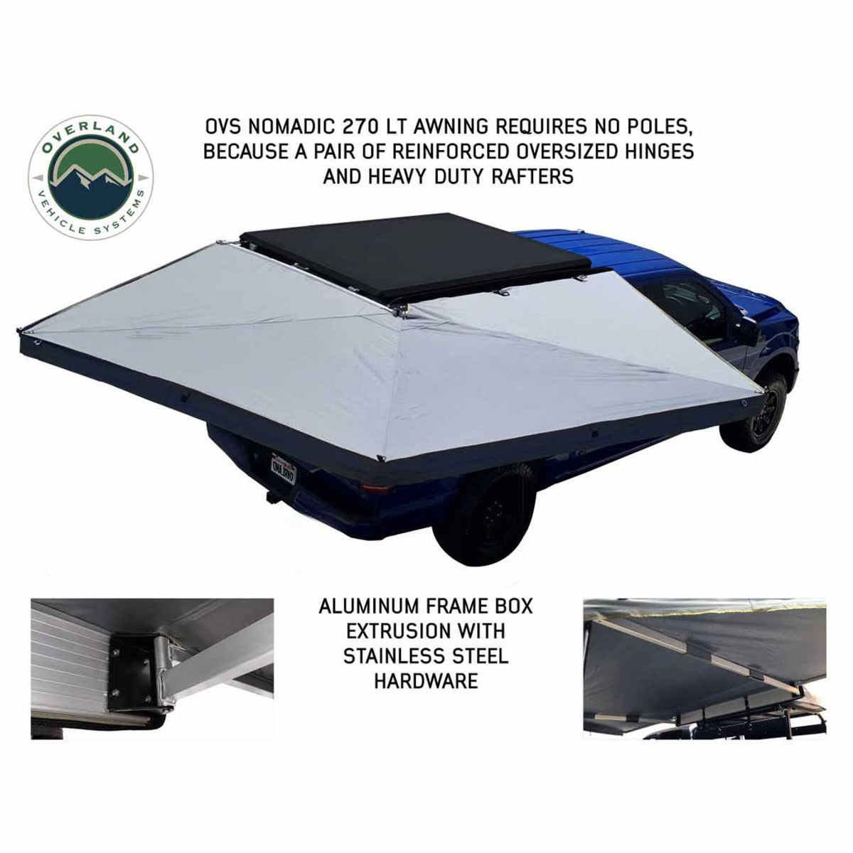 Nomadic 270 LT Passenger Side Awning With Bracket Kit