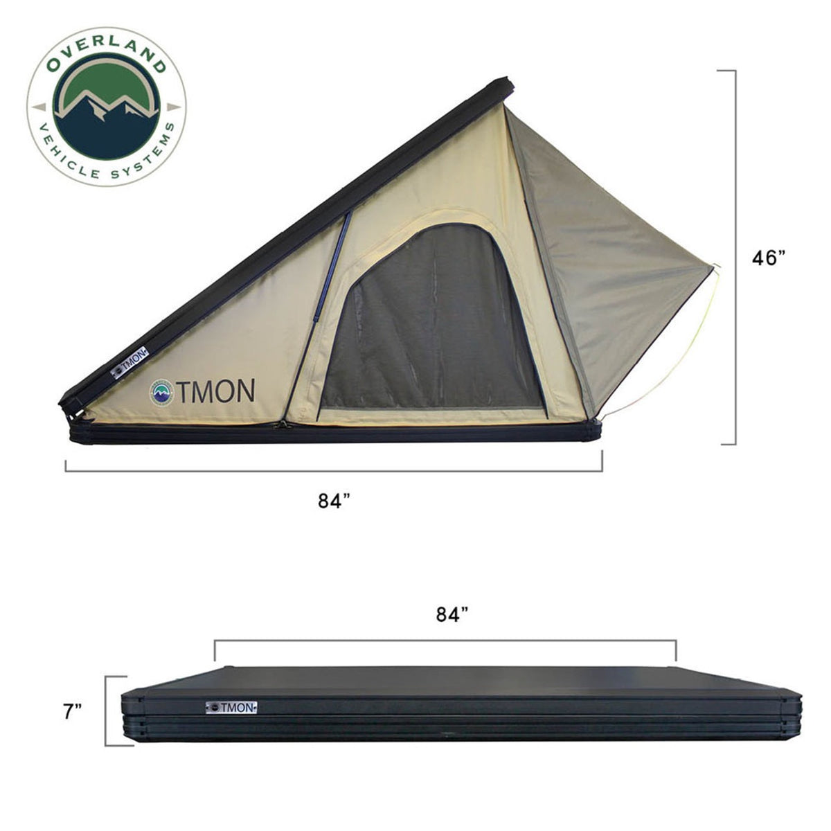 LD TMON - Clamshell Aluminum Roof Top Tent, 2 Person