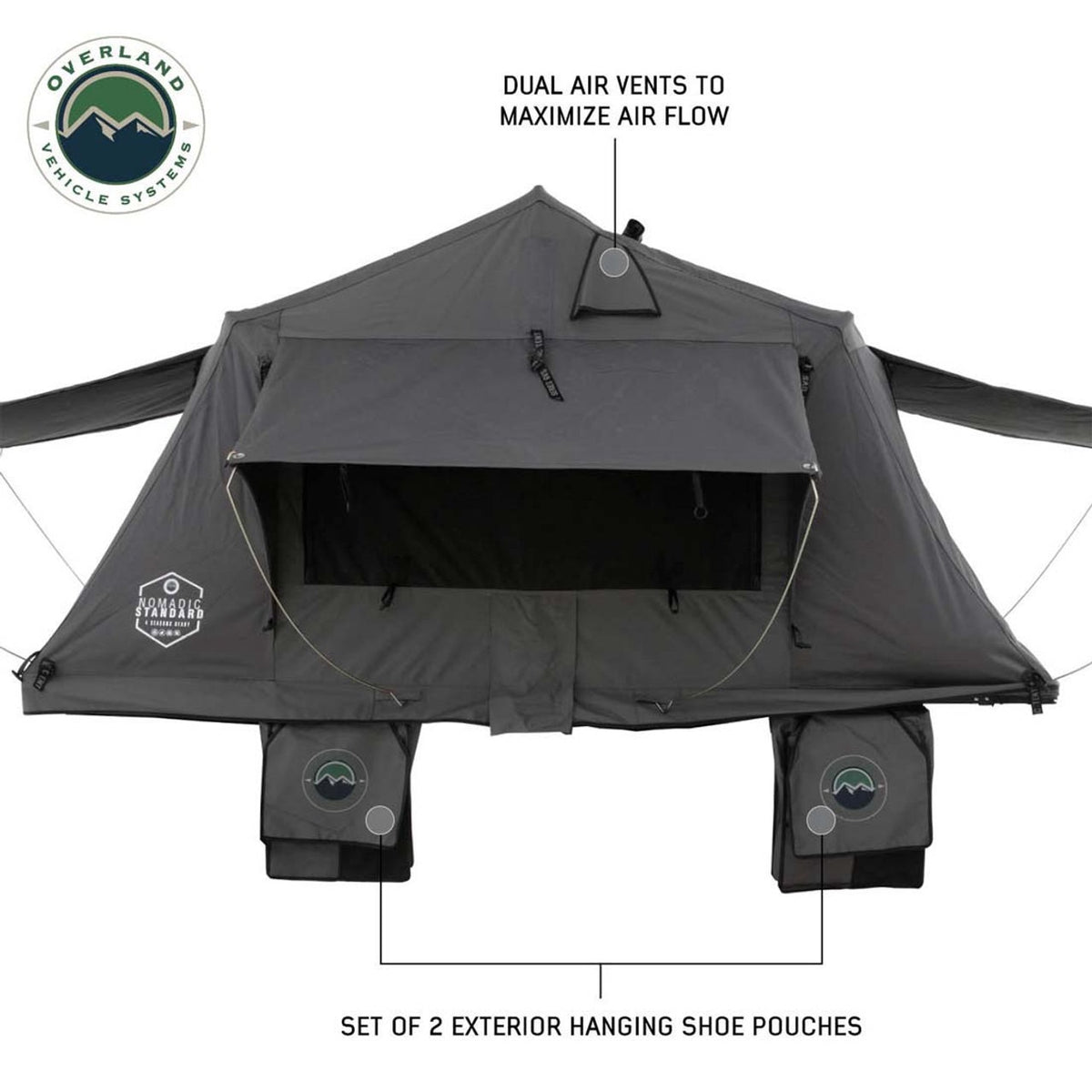 Nomadic 2 Standard - Soft Sided Roof Top Tent, 2 Person
