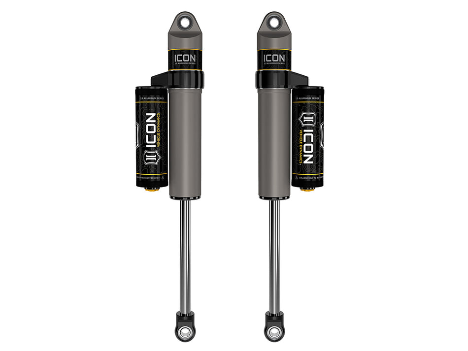 ICON 2021-2024 Ford F-150 4WD/F-150 Tremor 0-2" Lift Rear V.S. 2.5 Aluminum Series Shock Absorbers Piggyback Reservoir Pair