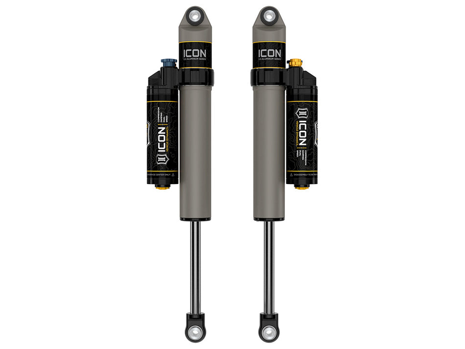 ICON 2021-2024 Ford F-150 4WD/F-150 Tremor 0-2" Lift Rear V.S. 2.5 Aluminum Series Shock Absorbers Piggyback Reservoir W/ CDXS Pair