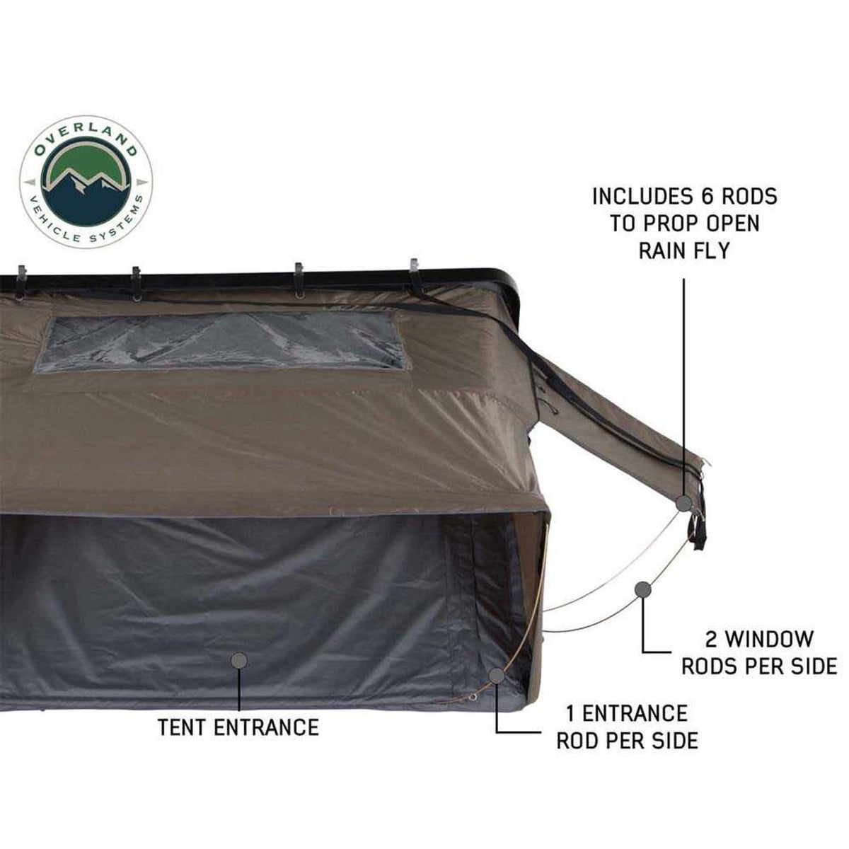 HD Bushveld 4 - Cantilever Hard Shell Roof Top Tent, 4 Person