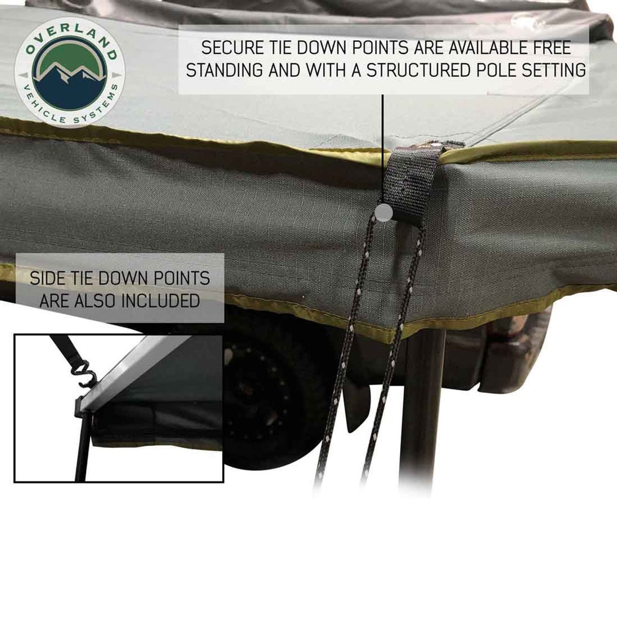 HD Nomadic 270 - Awning W/Extended Poles For High Roof