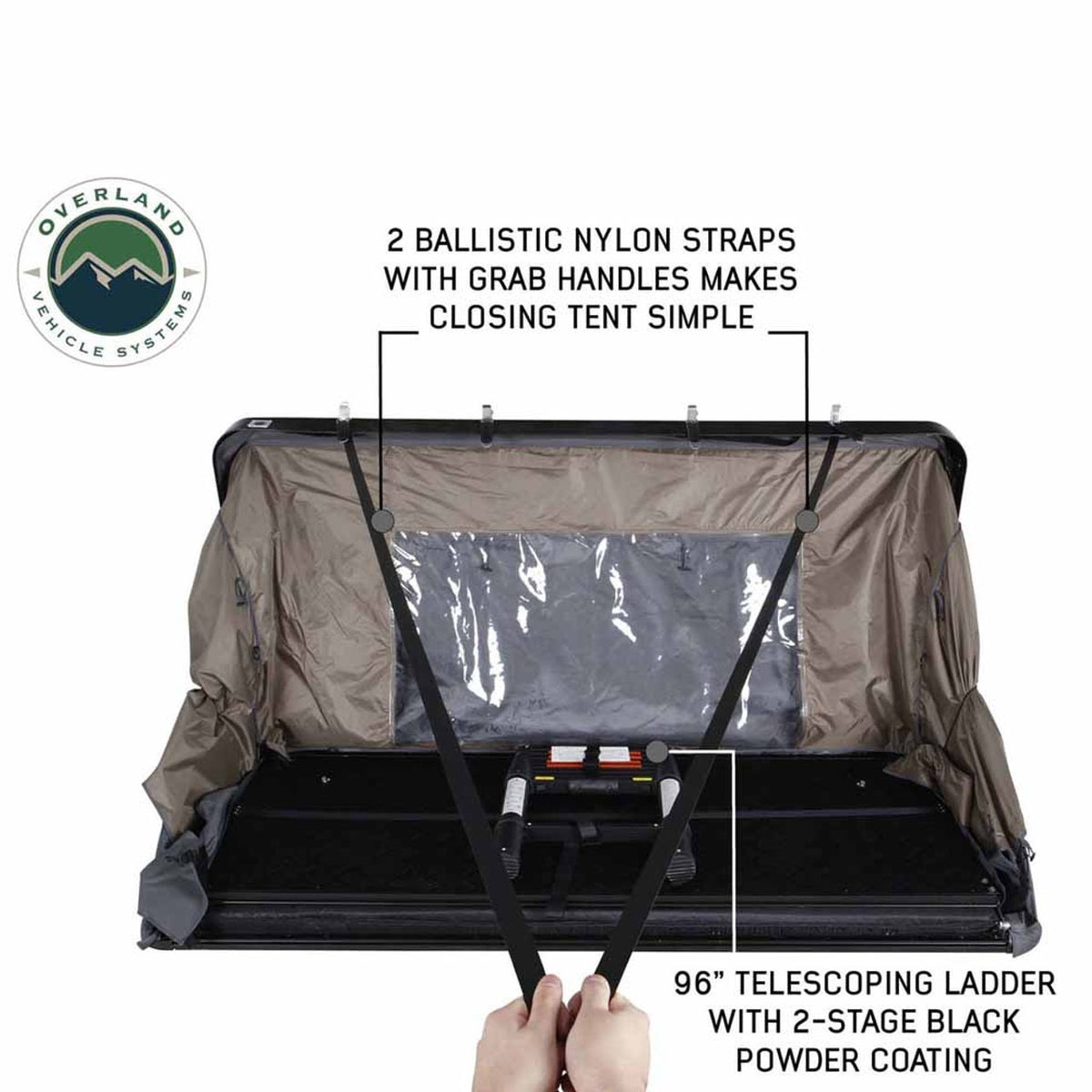 HD Bushveld 4 - Cantilever Hard Shell Roof Top Tent, 4 Person