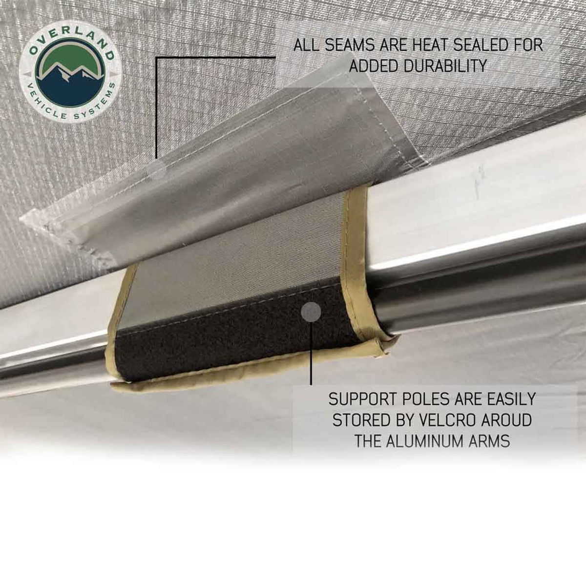 HD Nomadic 270 - Awning W/Extended Poles For High Roof