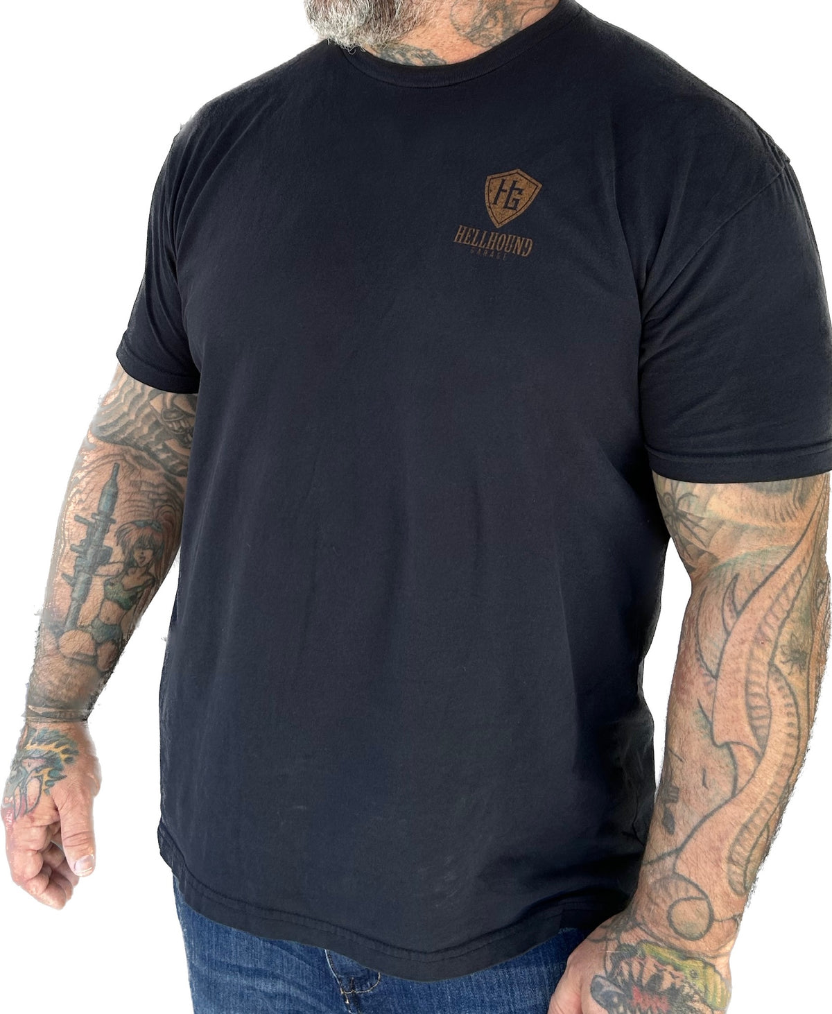HG Men's Black Short Sleeve Crew Neck Tee