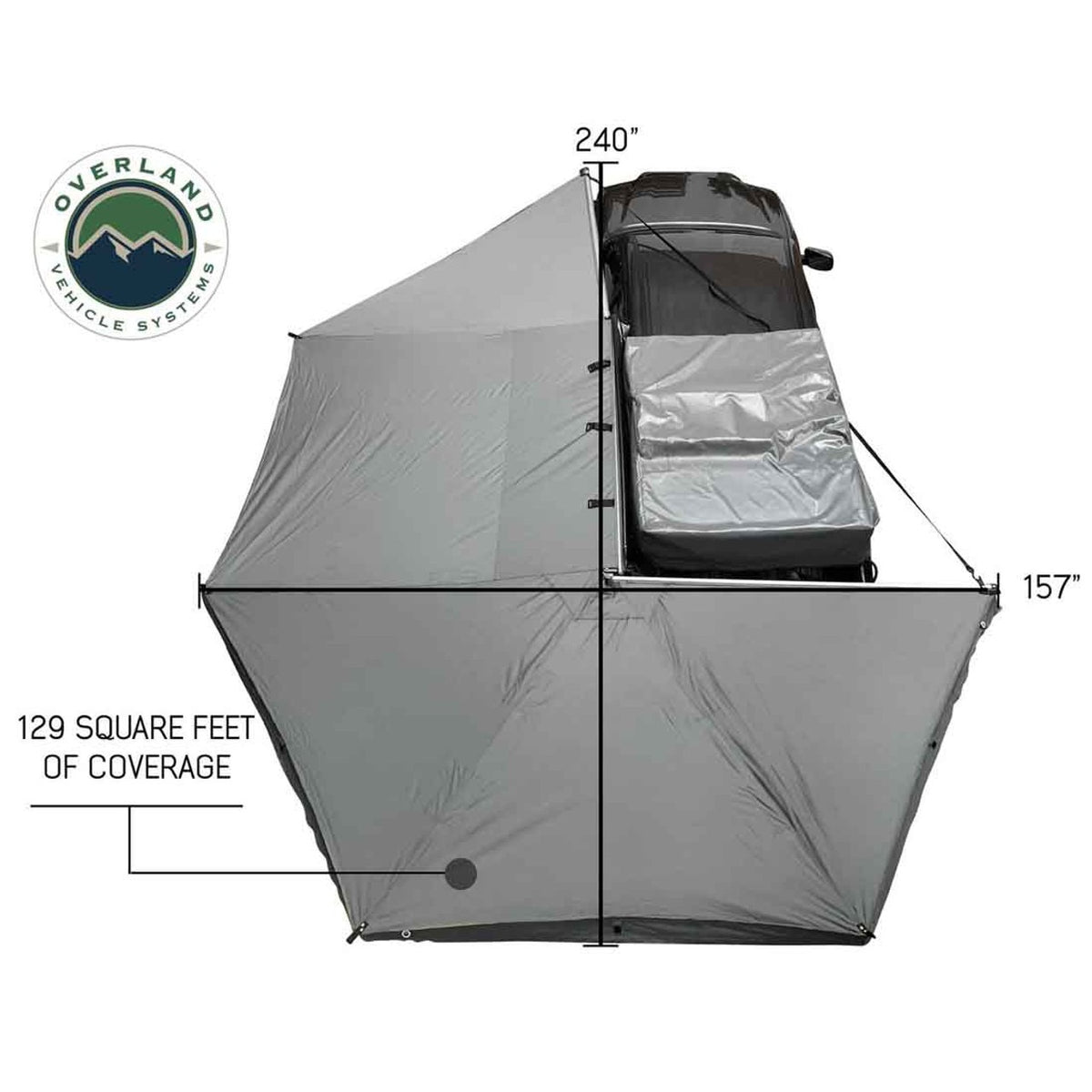 HD Nomadic 270 - Awning W/Extended Poles For High Roof