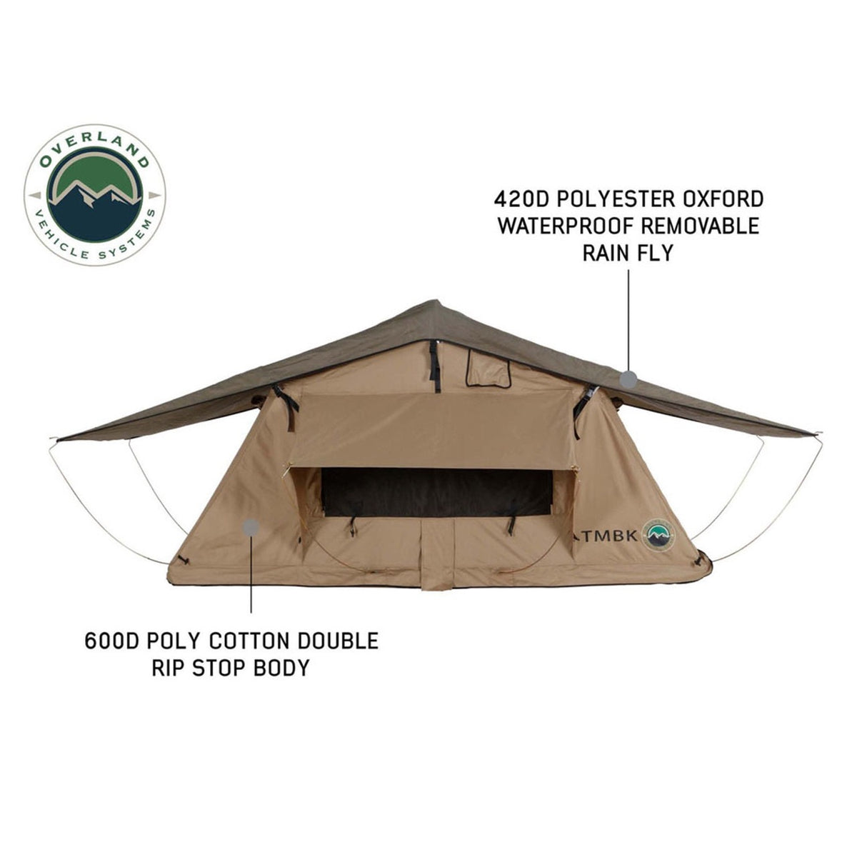 LD TMBK 3 Roof Top Tent With Annex