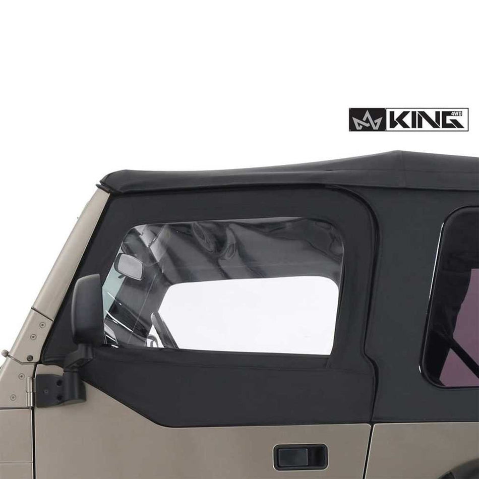 Premium Upper Door Skins Black Diamond Passenger & Driver Side - Jeep Wrangler TJ 1997-2006