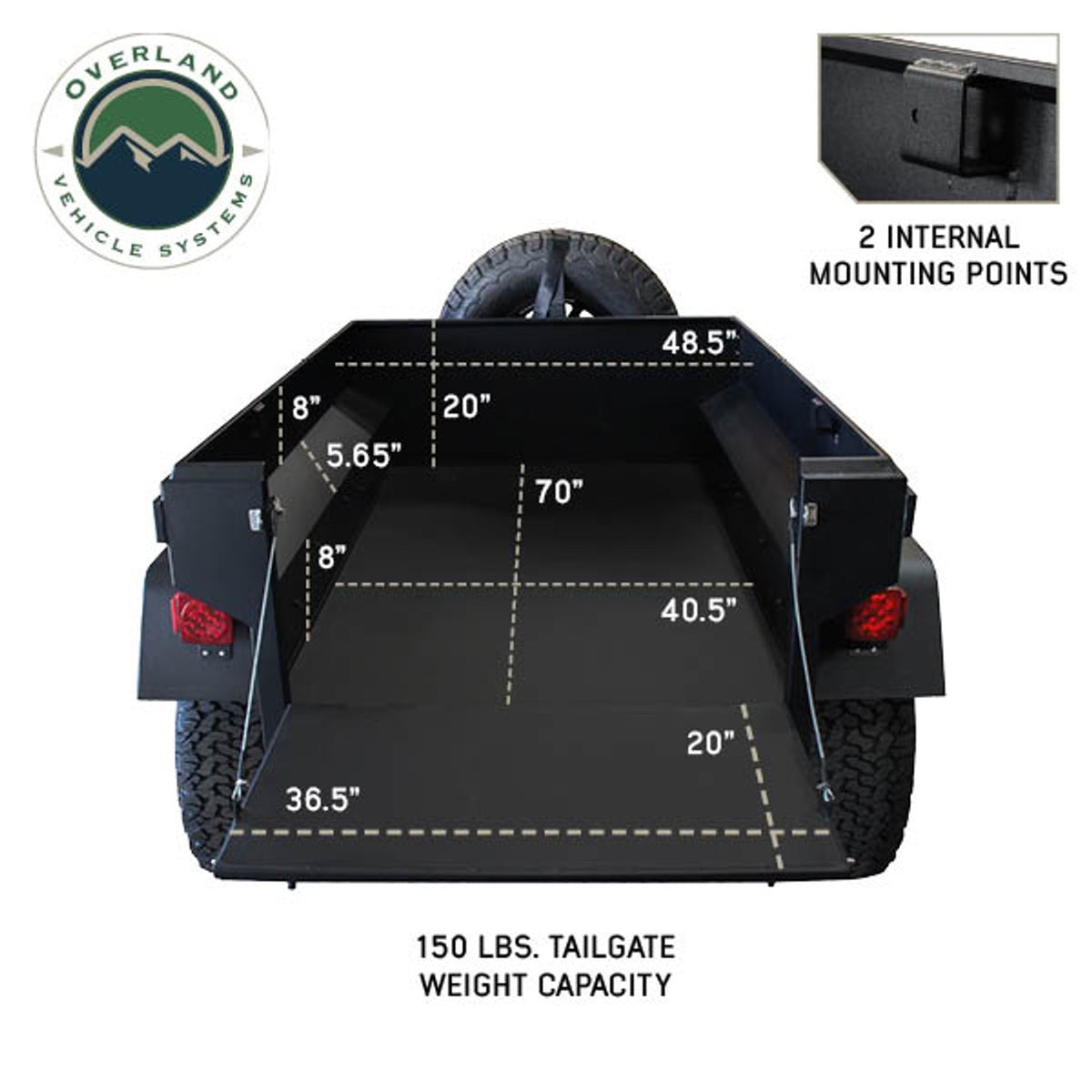 Off Road Trailer - Military Style W/Full Articulating Suspension