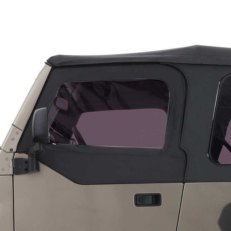 Premium Tinted Upper Door Skins Black Diamond Passenger & Driver Side Jeep Wrangler TJ 1997-2006