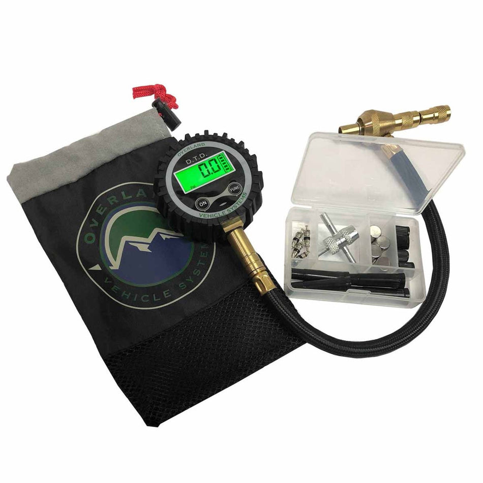 Digital Tire Deflator With Valve Kit & Storage Bag