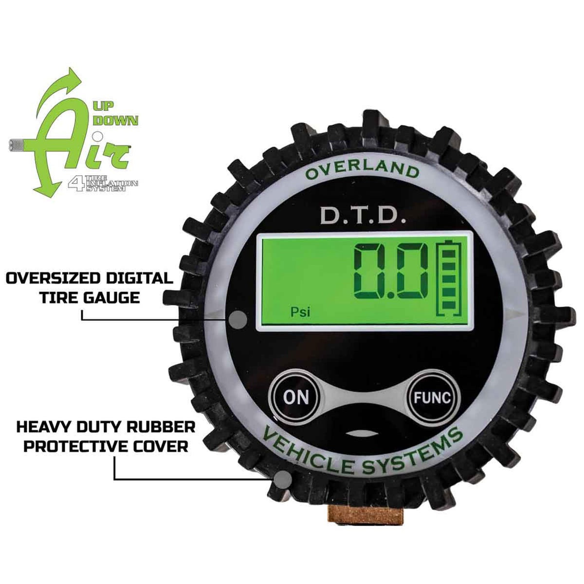 Digital Tire Deflator With Valve Kit & Storage Bag