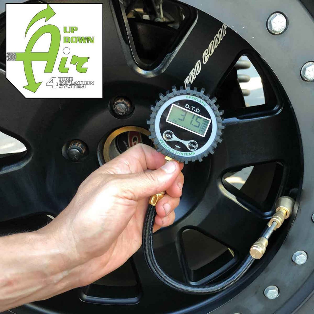 Digital Tire Deflator With Valve Kit & Storage Bag