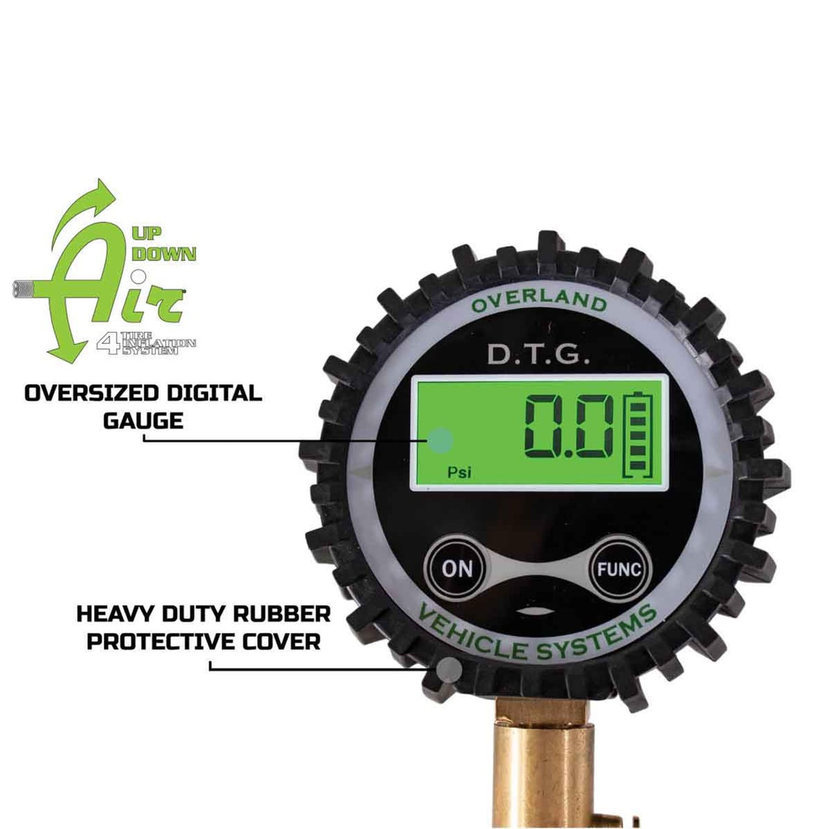 Digital Tire Gauge With Valve Kit & Storage Bag