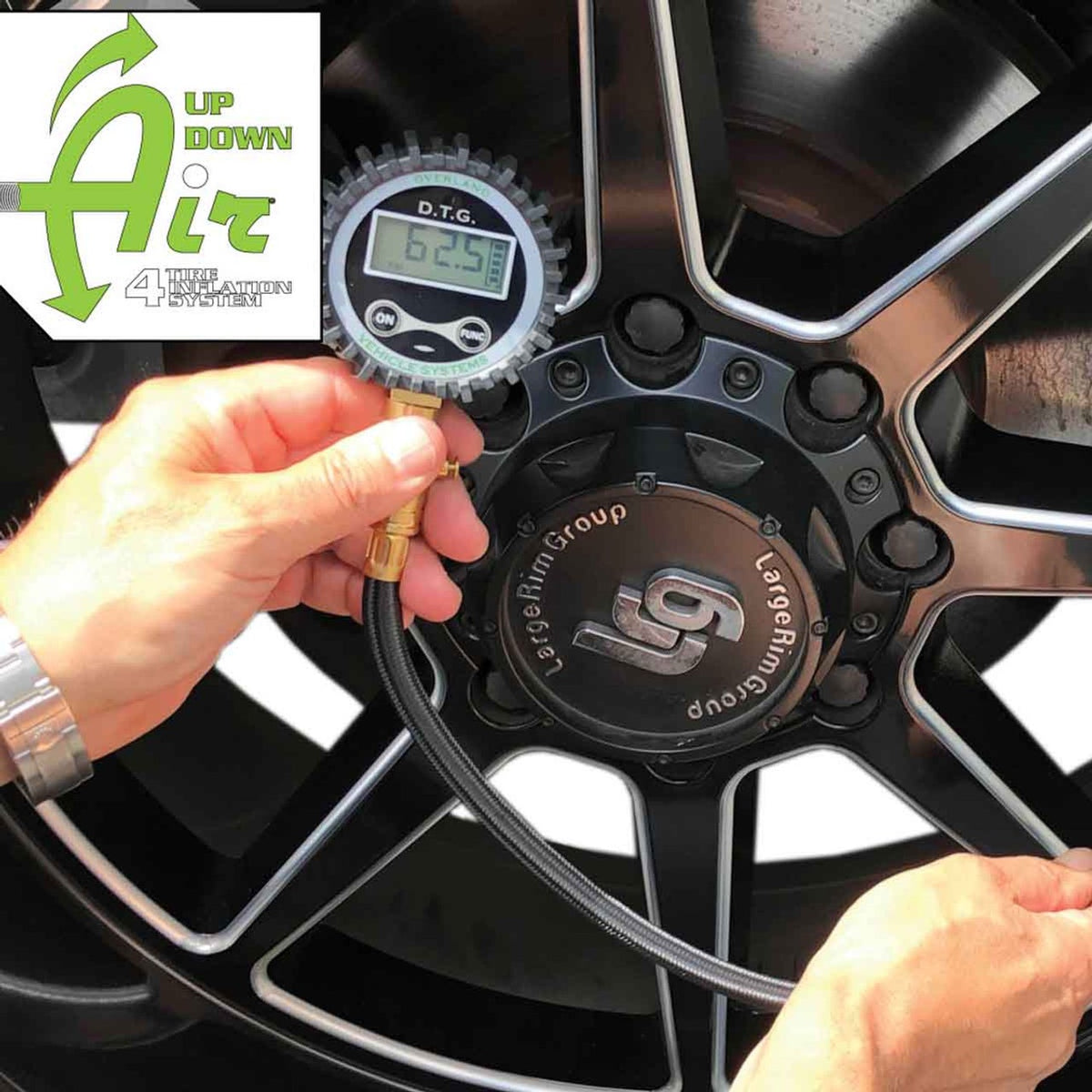 Digital Tire Gauge With Valve Kit & Storage Bag