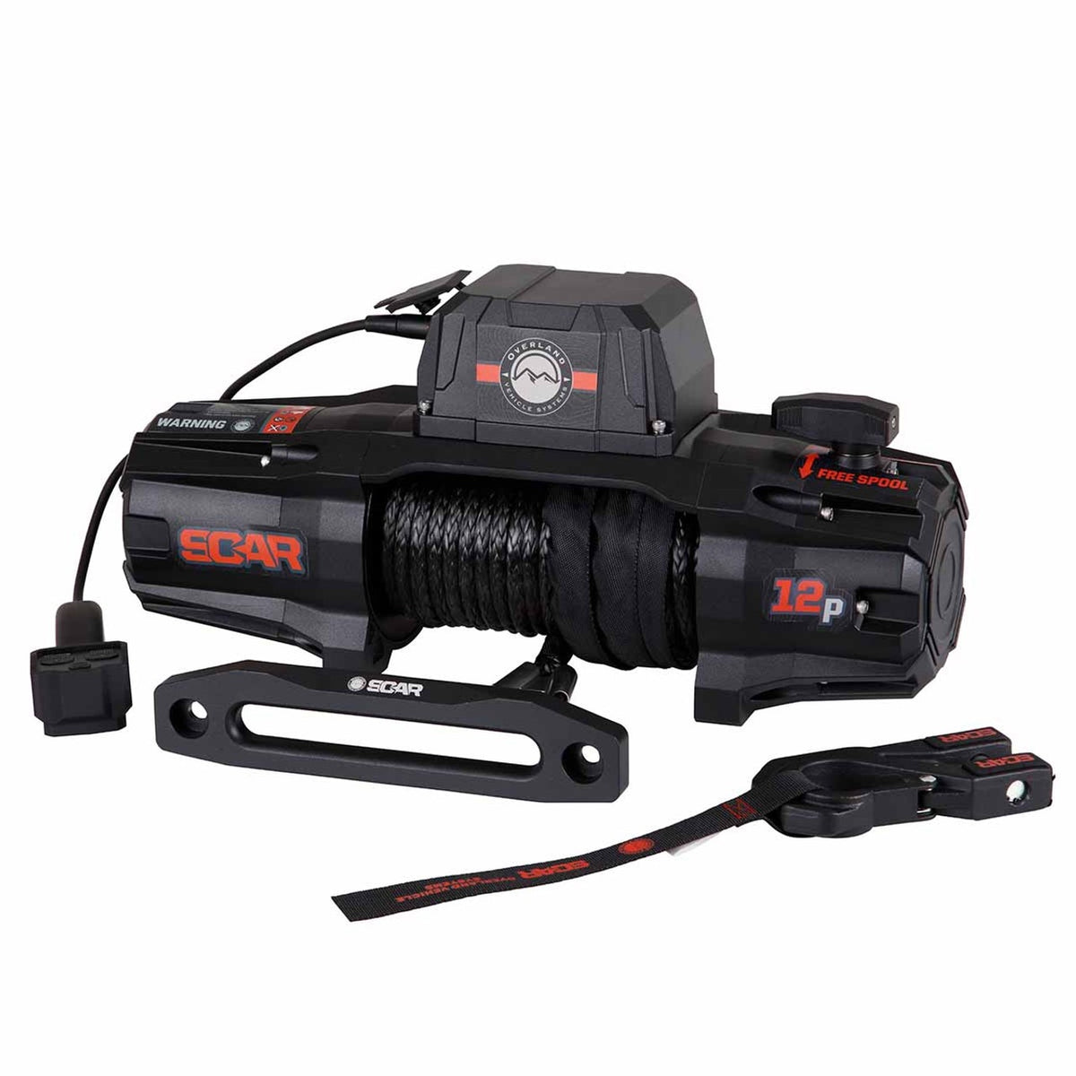 SCAR 12 - 12,000 lb. Winch With Wireless Remote