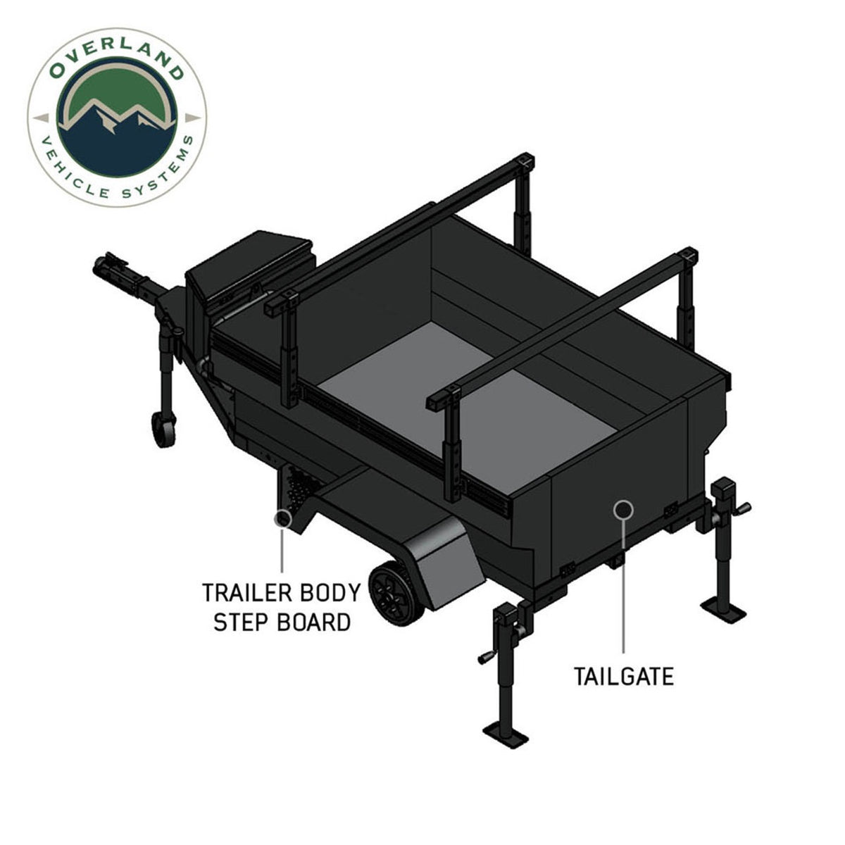 Off Road Trailer - Military Style W/Full Articulating Suspension