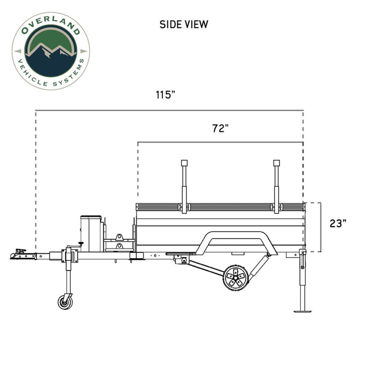 Off Road Trailer - Military Style W/Full Articulating Suspension