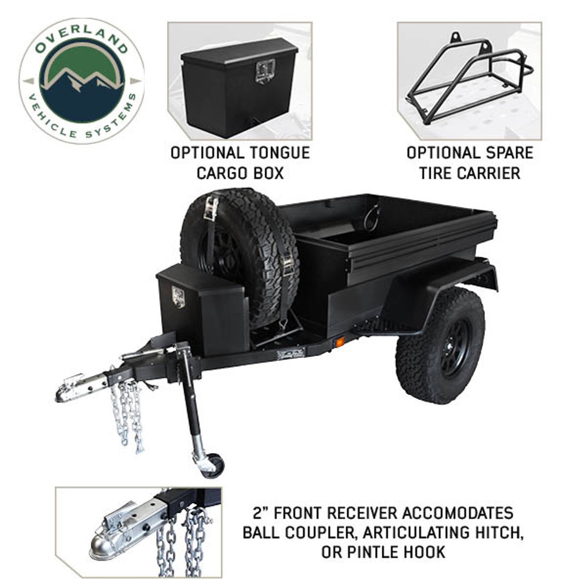 Off Road Trailer - Military Style W/Full Articulating Suspension
