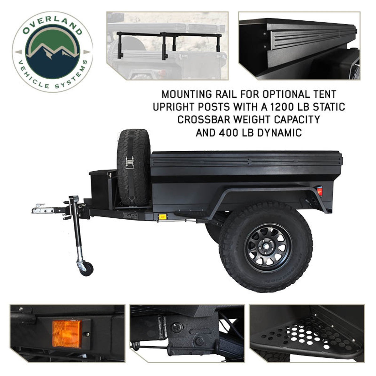 Off Road Trailer - Military Style W/Full Articulating Suspension