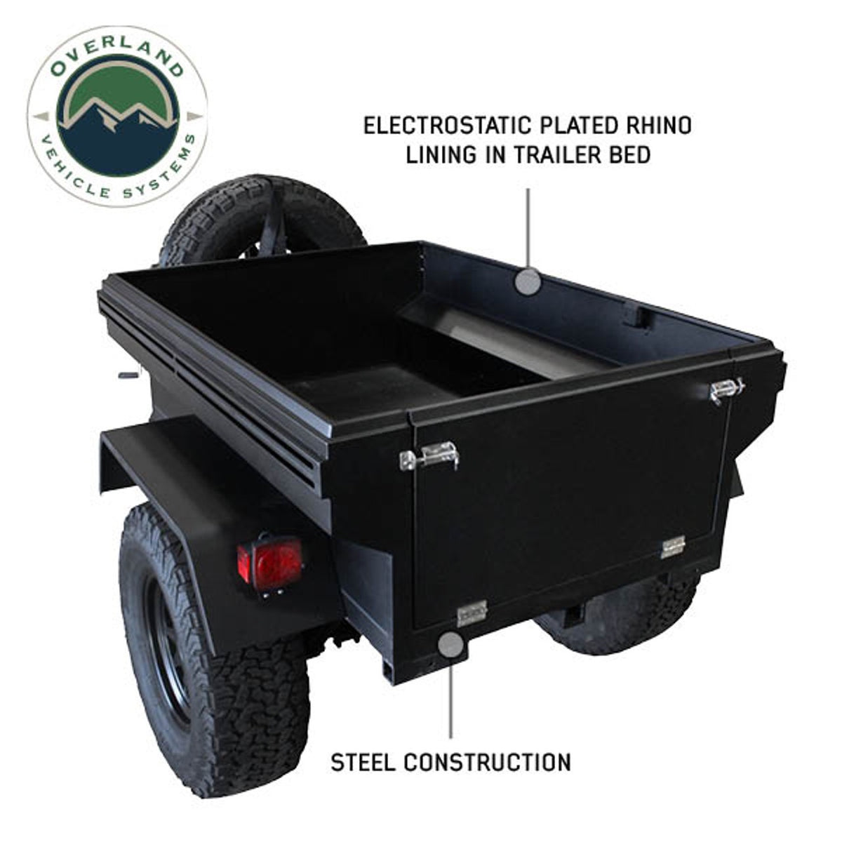 Off Road Trailer - Military Style W/Full Articulating Suspension