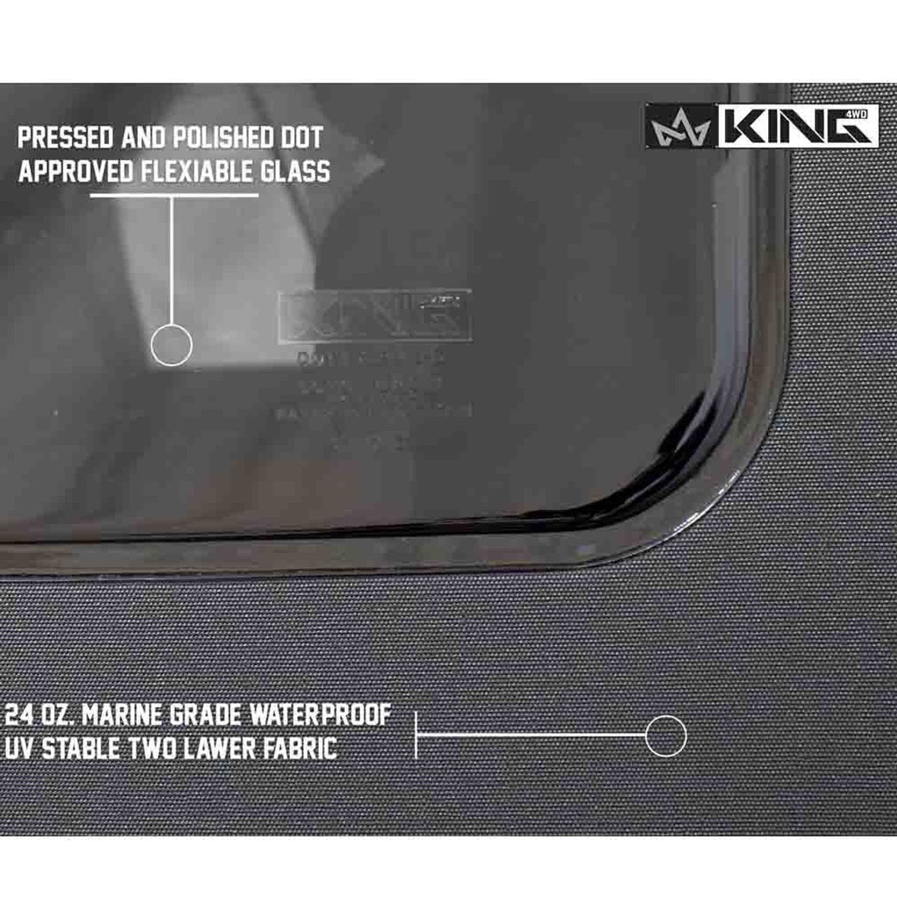Premium Replacement Soft Top, Black Diamond With Tinted Windows - Jeep Wrangler JK 2 Door 2010-2018