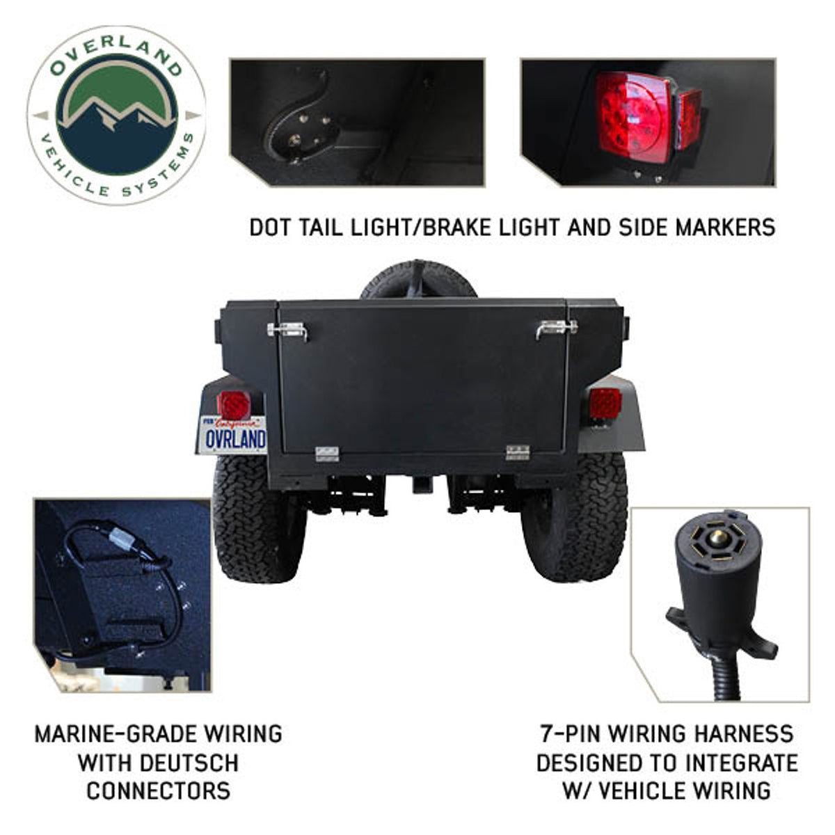 Off Road Trailer - Military Style W/Full Articulating Suspension