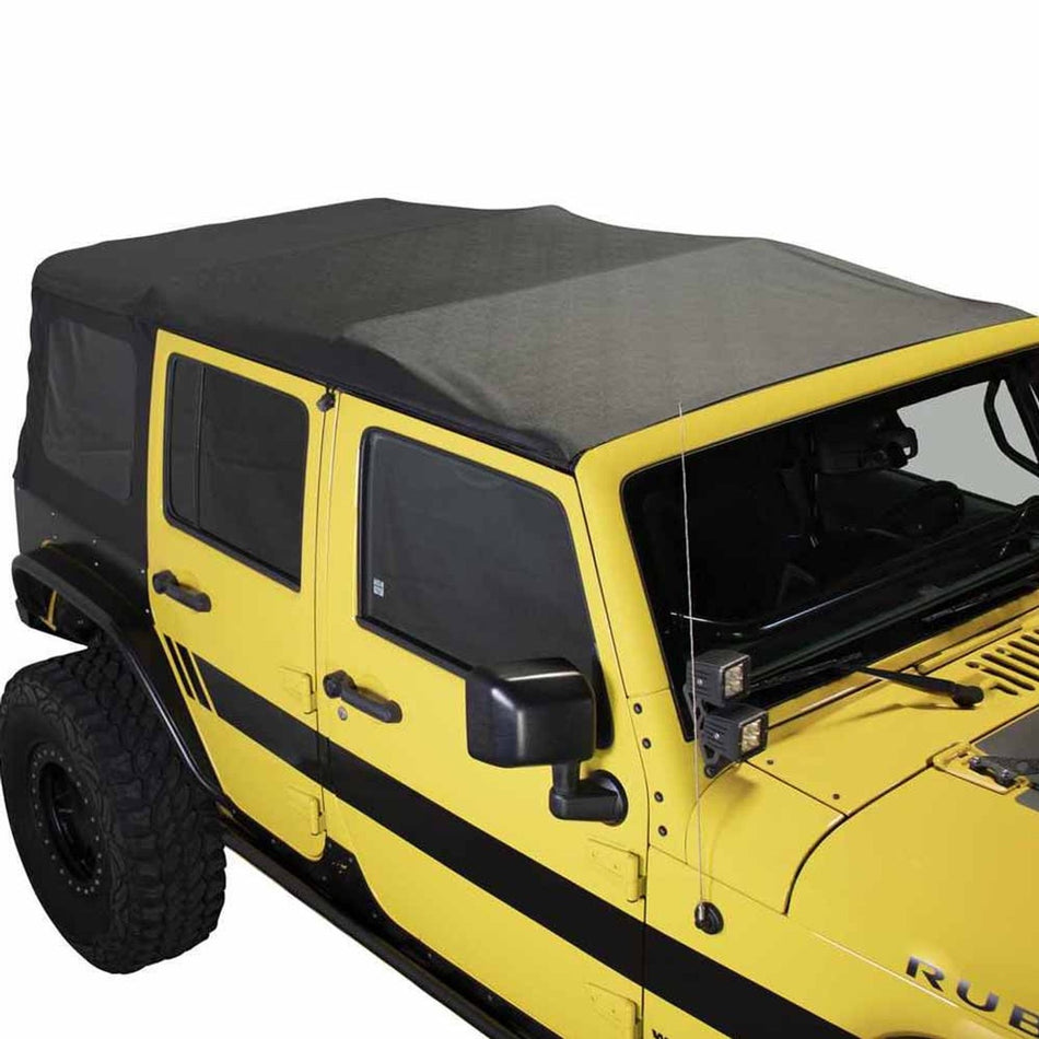 Premium Replacement Soft Top, Black Diamond With Tinted Windows - Jeep Wrangler Unlimited JK 4 Door 2010-2018