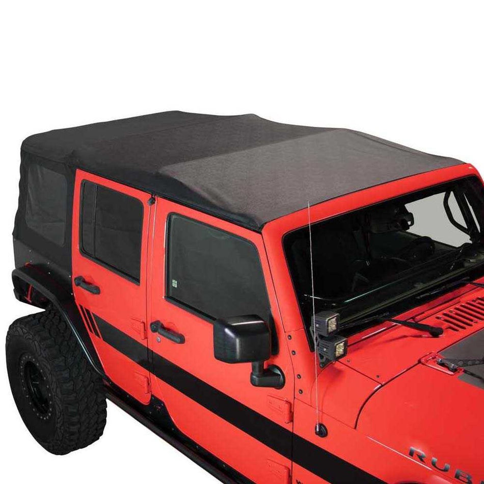 Premium Replacement Soft Top, Black Diamond With Tinted Windows - Jeep Wrangler Unlimited JK 4 Door 2007-2009