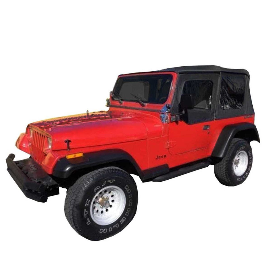 Premium Replacement Soft Top, Black Diamond With Tinted Windows - Jeep YJ 1987-1995 Wrangler