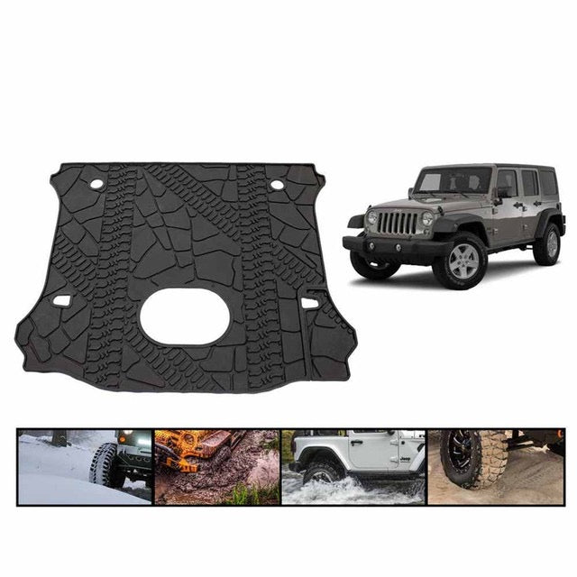 Premium Four-Season Cargo Liner With Sub Woofer Cut Out - Jeep Wrangler Unlimited JK 4 Door 2015-2018